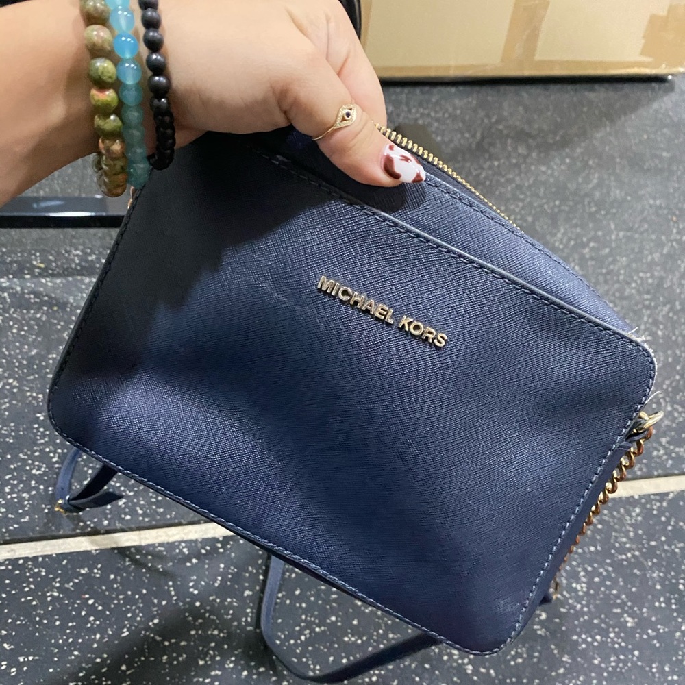 Michaels Khors  navy blue purse